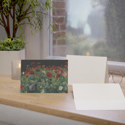 Poppies (A Study of Poppies for Carnation, Lily, Lily, Rose) by John Singer Sargent Greeting Cards (1, 10, 30, and 50pcs)