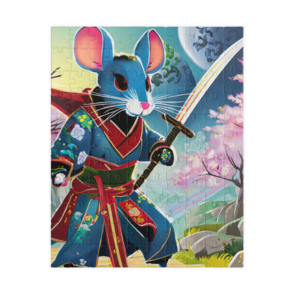 Cyber Samurai Rat Puzzle (110, 252, 520, 1014-piece)