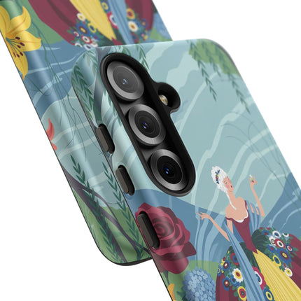 🌹🌿 The Willow Garden Promenade Phone Case – Art Deco Floral Elegance