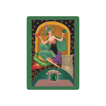 May & Emerald (from the Gem Series) by Sofia Chiostri Playing Cards