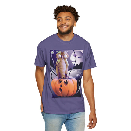 The Startled Pumpkin Unisex Garment-Dyed T-shirt