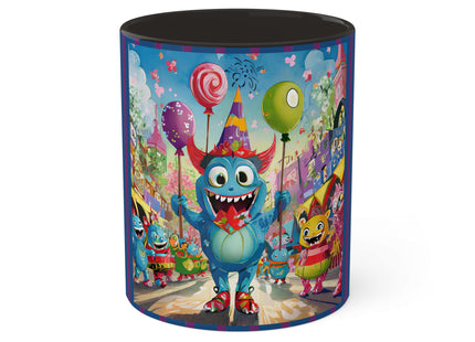 Monster Parade Madness Colorful Mugs, 11oz