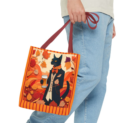 Siamese Cat at an Autumn Harvest Fair Tote Bag (AOP)