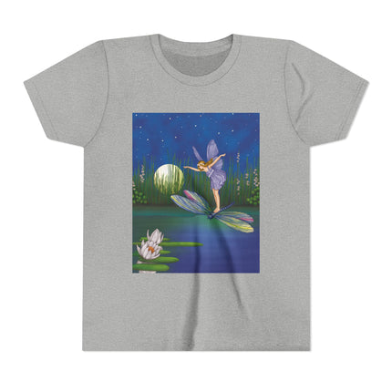Fairy on a Dragonfly by Ida Rentoul Outhwaite Youth Short Sleeve Tee