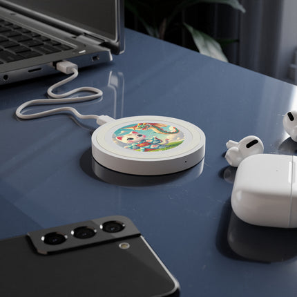 Geisha Kitten and the Dragon Kite Quake Wireless Charging Pad