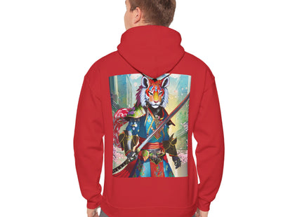 Cyberpunk Samurai Tiger – Heavy Blend™ Hooded Sweatshirt