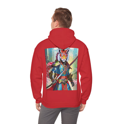 Cyberpunk Samurai Tiger – Heavy Blend™ Hooded Sweatshirt