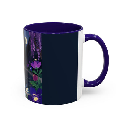 The Moonlit Garden Serenade Colorful Mugs – Art Deco Musical Elegance