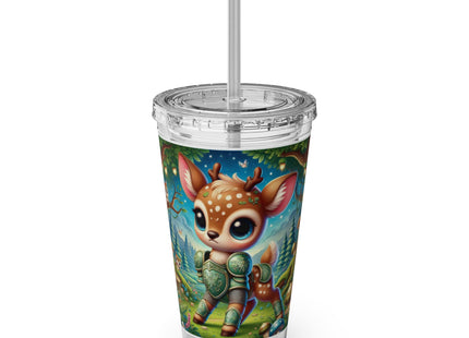 Fawn Defender Sunsplash Tumbler with Straw, 16oz