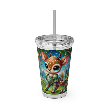 Fawn Defender Sunsplash Tumbler with Straw, 16oz