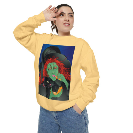 Mirror, Mirror A Witch's Touch Unisex Garment-Dyed Sweatshirt