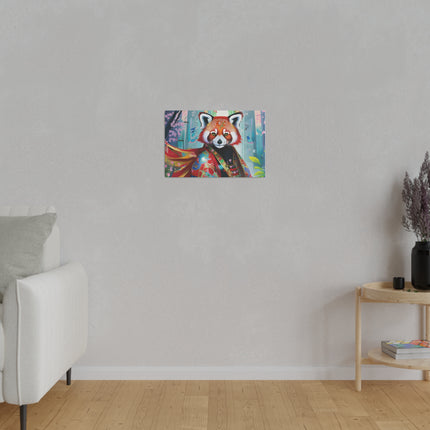 Cybernetic Red Panda Matte Canvas, Stretched, 0.75"