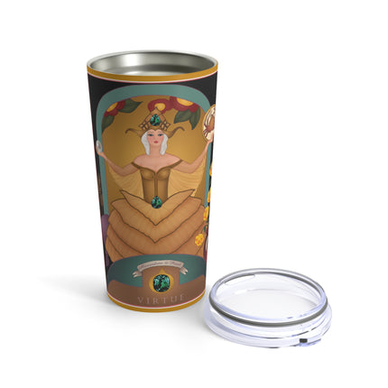 June & Pearl, Alexandrite (from the Gem Series) by Sofia Chiostri Tumbler 20oz