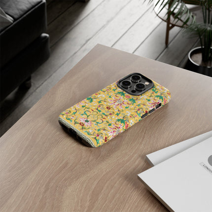 Yellow Botanical Pattern by Owen Jones Phone Cases
