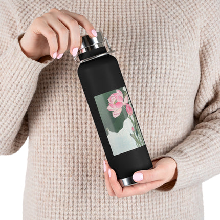 Blooming Lotus Flowers by Ohara Koson Vacuum Insulated Bottle, 22oz