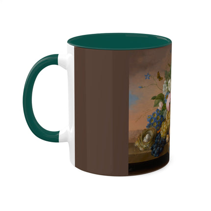 Floral Still Life by Franz Xaver Petter Colorful Mugs, 11oz