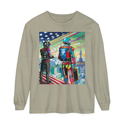NSA Cyber Punk Computer Hacking Team Long Sleeve T-Shirt