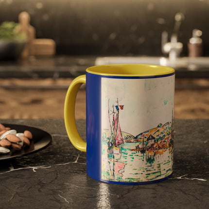 Concarneau by Paul Signac Colorful Mugs (11oz, 15oz)