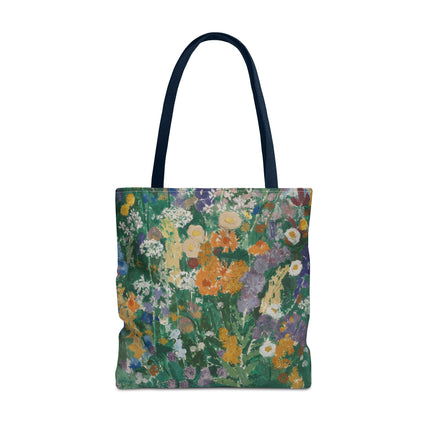 Flowers on the Mountain by August Babberger Tote Bag (AOP)