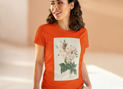 Rosa Noisettiana by Pierre Joseph Redouté Women's Midweight Cotton Tee