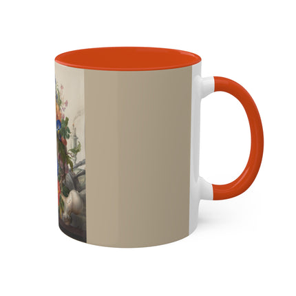 Vanitas Still Life by Herman Henstenburgh Colorful Mugs, 11oz