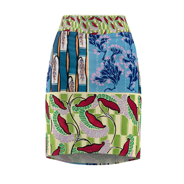 Floral Pattern by Emile-Alain Séguy Women's Pencil Skirt (AOP)