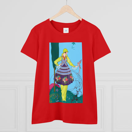 Exquisite Elegance by Umberto Brunelleschi Women's Midweight Cotton Tee