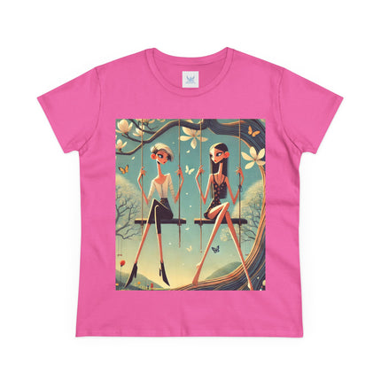 Whispers on the Spring Swing Cotton Tee