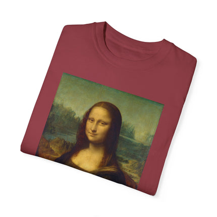 Mona Lisa by Leonardo da Vinci Unisex Garment-Dyed T-shirt