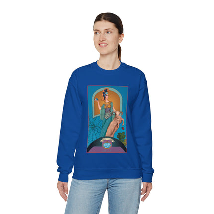 March & Aquamarine (Gem Series) by Sofia Chiostri Unisex Heavy Blend™ Crewneck Sweatshirt