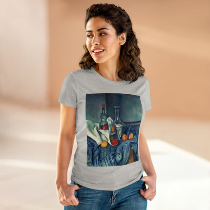 The Peppermint Bottle by Paul Cézanne Women's Midweight Cotton Tee