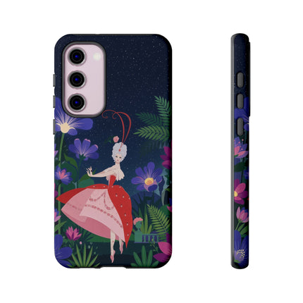 🌺✨ The Lady Of The Starlit Enchanted Garden Phone Case – Art Deco Floral Fantasy