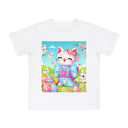 Springtime Kitten’s Easter Joy Baby Short Sleeve T-Shirt
