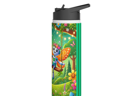 Robot Fairy Stainless Steel Water Bottle, Standard Lid