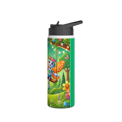 Robot Fairy Stainless Steel Water Bottle, Standard Lid
