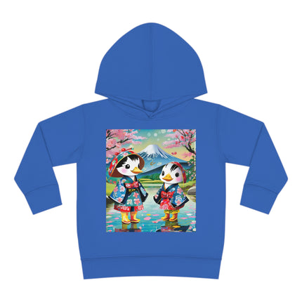 Rainy Day Ducks Toddler Pullover Fleece Hoodie