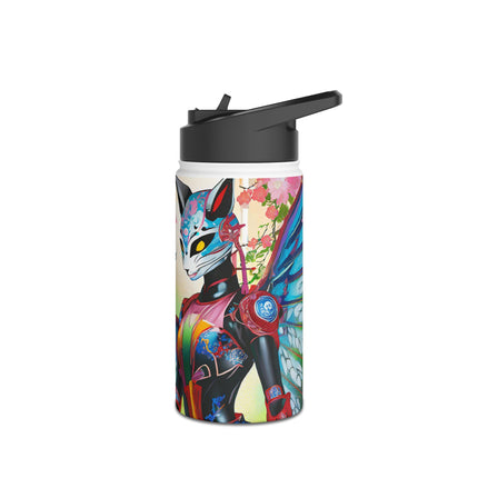 Cyberpunk Chic Stainless Steel Water Bottle