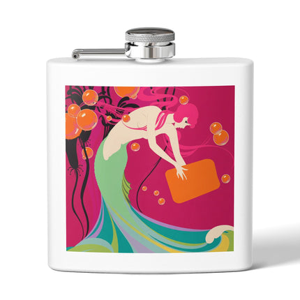 Mermaid Dive Flask – Vibrant Waves & Playful Charm