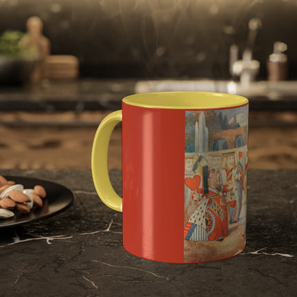 Off with her head! Off with— by Sir John Tenniel Colorful Mugs, 11oz