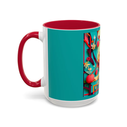 Curious Crow Colorful Mugs (11oz, 15oz)