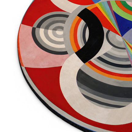 Rythme No. 1 by Robert Delaunay Mouse Pad, Round and Rectangle