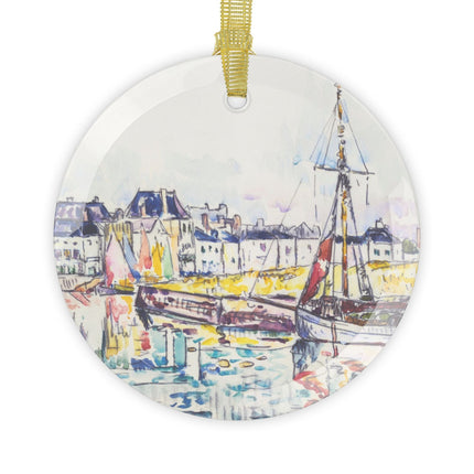 Le Croisic by Paul Signac Glass Ornament – Harbor Light & Impressionist Calm