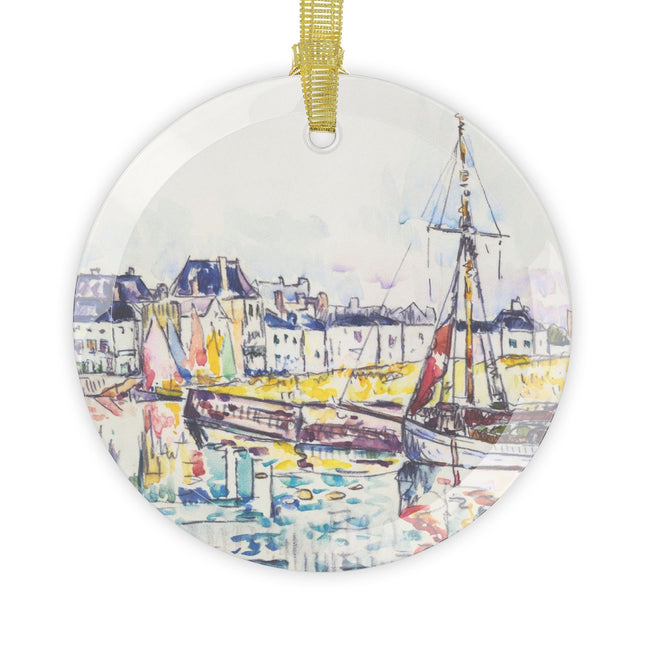 Le Croisic by Paul Signac Glass Ornament – Harbor Light & Impressionist Calm