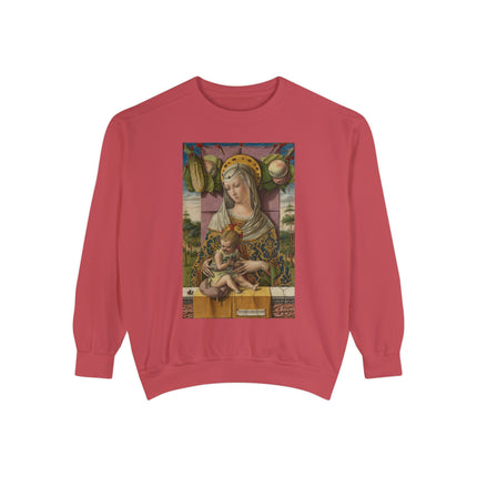 Madonna and Child by Carlo Crivelli Unisex Garment-Dyed Sweatshirt