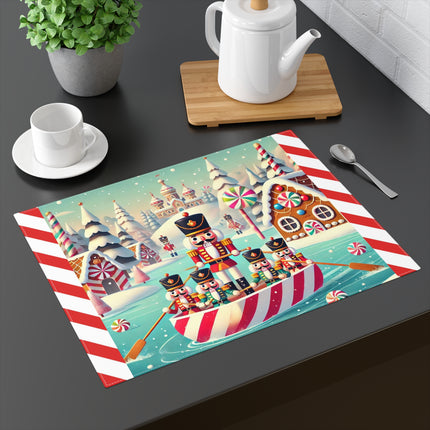 Nutcracker Candy-Striped Adventure Placemat, 1pc