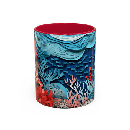 Enchanting Underwater Scene Colorful Mugs (11oz, 15oz)