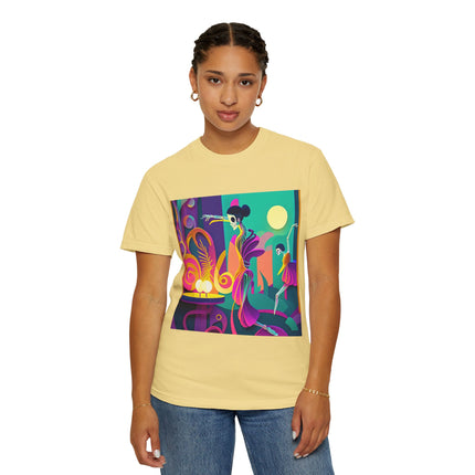 Dance of the Skeleton Ballerinas Unisex Garment-Dyed T-shirt
