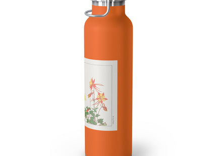 Aquilegia Flower by Tanigami Kônan Copper Vacuum Insulated Bottle, 22oz