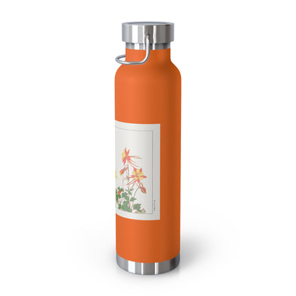 Aquilegia Flower by Tanigami Kônan Copper Vacuum Insulated Bottle, 22oz