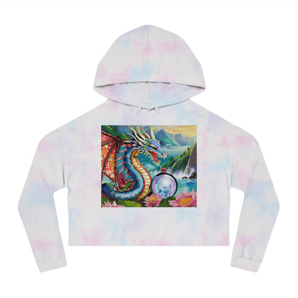 Wisdom's Guardian Cropped Hooded Sweatshirt